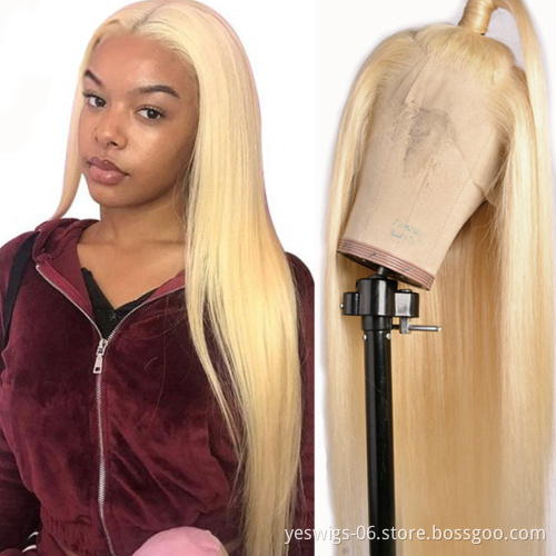 Yeswigs Blonde 1B613 Hd Full Transparent 360 Pre Plucked Lace Frontal Closure Wig Lace Front Wigs Human Hair For Black Women